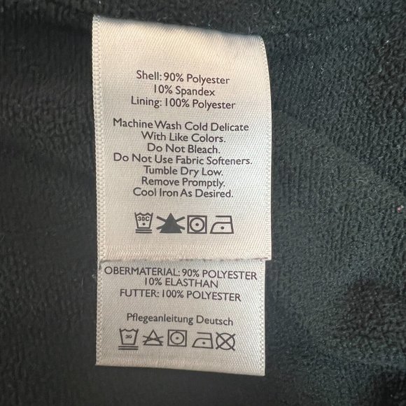 Eddie Bauer Travex Pants Womens 6 Black Fleece Lined Hiking Winter Straight Leg - Picture 12 of 16